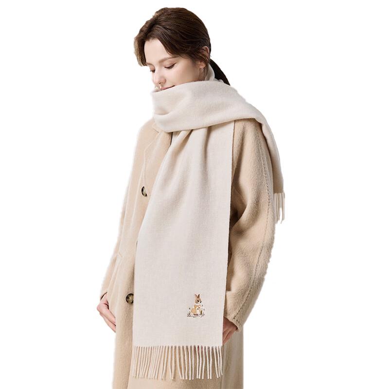 JIUMU Women's Pure Wool Scarf and Shawl