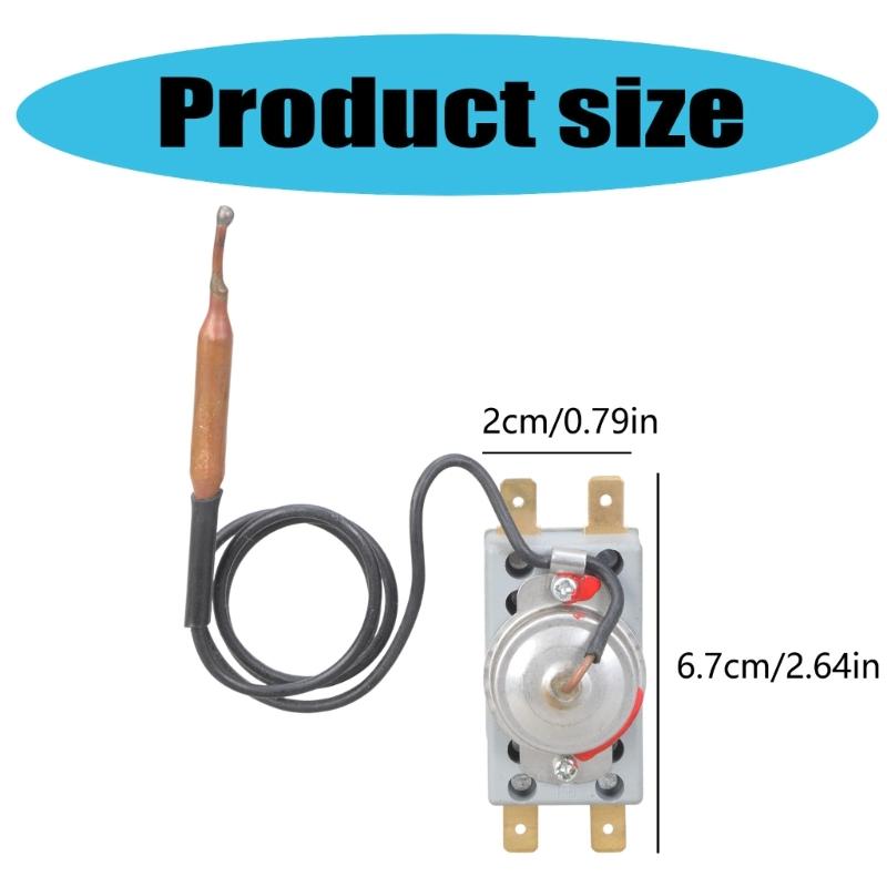 Θερμοστάτης Ακριβείας 250V 20A Διακόπτης Ελέγχου Θερμοκρασίας για Ηλεκτρικό Θερμοσίφωνα Εύκολη Εγκατάσταση Πρόληψη Υπερθέρμανσης