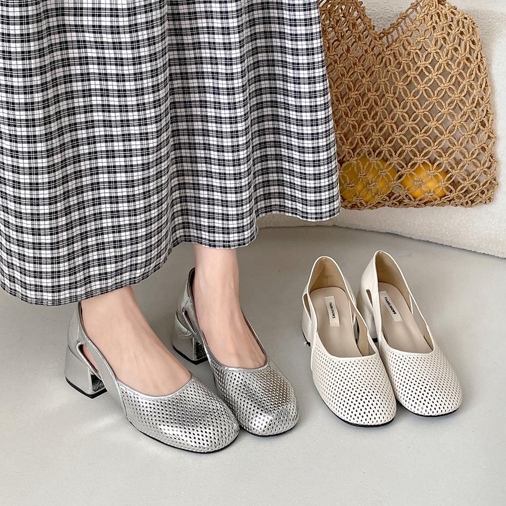 Fashion Retro Woman Shoes Round Toe Casual Female Sneakers Modis New 2025 Summer On Heels Scandals Retro Woman Shoes Round Toe Modis Cas