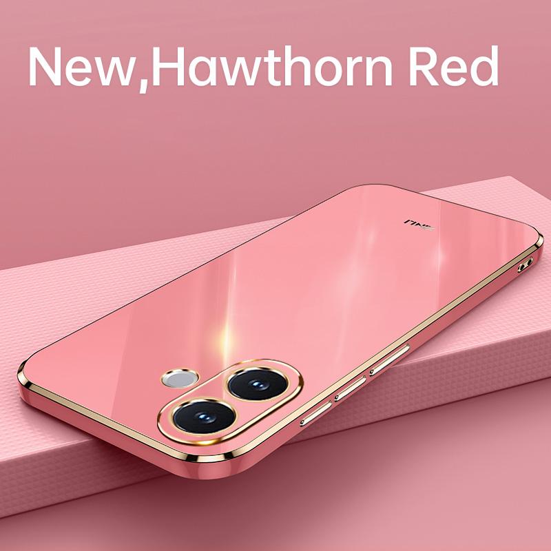 For VIVO V60 Lite 5G Case 6D Plaiting Soft TPU Phone Case For VIVO V60 Lite 5G Plating Soft Silicone Shockproof Back Cover