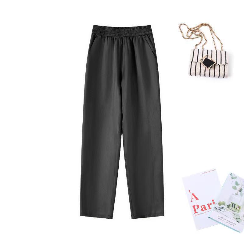 

2026 Summer Cupro Silk Women s Loose Slimming Plus Size Harem Pants M