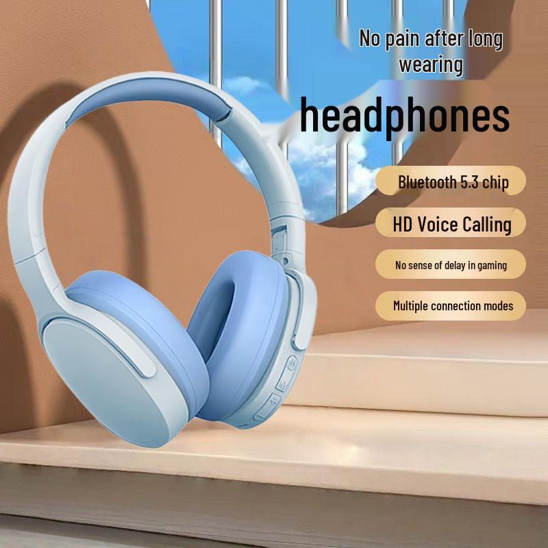 P2961 Wireless Bluetooth Heavy Bass Over-Ear Gaming Headset for Music and Universal Smartphone Compatibility