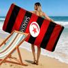 Saracens Rugby Print Beach Towel, Large Soft Quick Dry Towel for Beach Camping Swimming