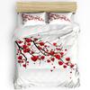 Colorful Butterfly Heart-Shaped 3pcs Bedding Set For Bedroom Double Bed Home Textile Duvet Cover Quilt Cover Pillowcase