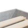 Bed Frame with Drawers Concrete Grey 75x190 cm Engineered Wood