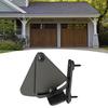 Barn Door Latch Black Frosted Carbon Steel Glossy Decorative Practical Sliding Barn Door Latch for