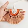 Hand-woven Bohemian Tapestry Colorful with Cotton Wall Hanging Girls Room Crafts Decoration Home Bedroom Accessories Home Decor