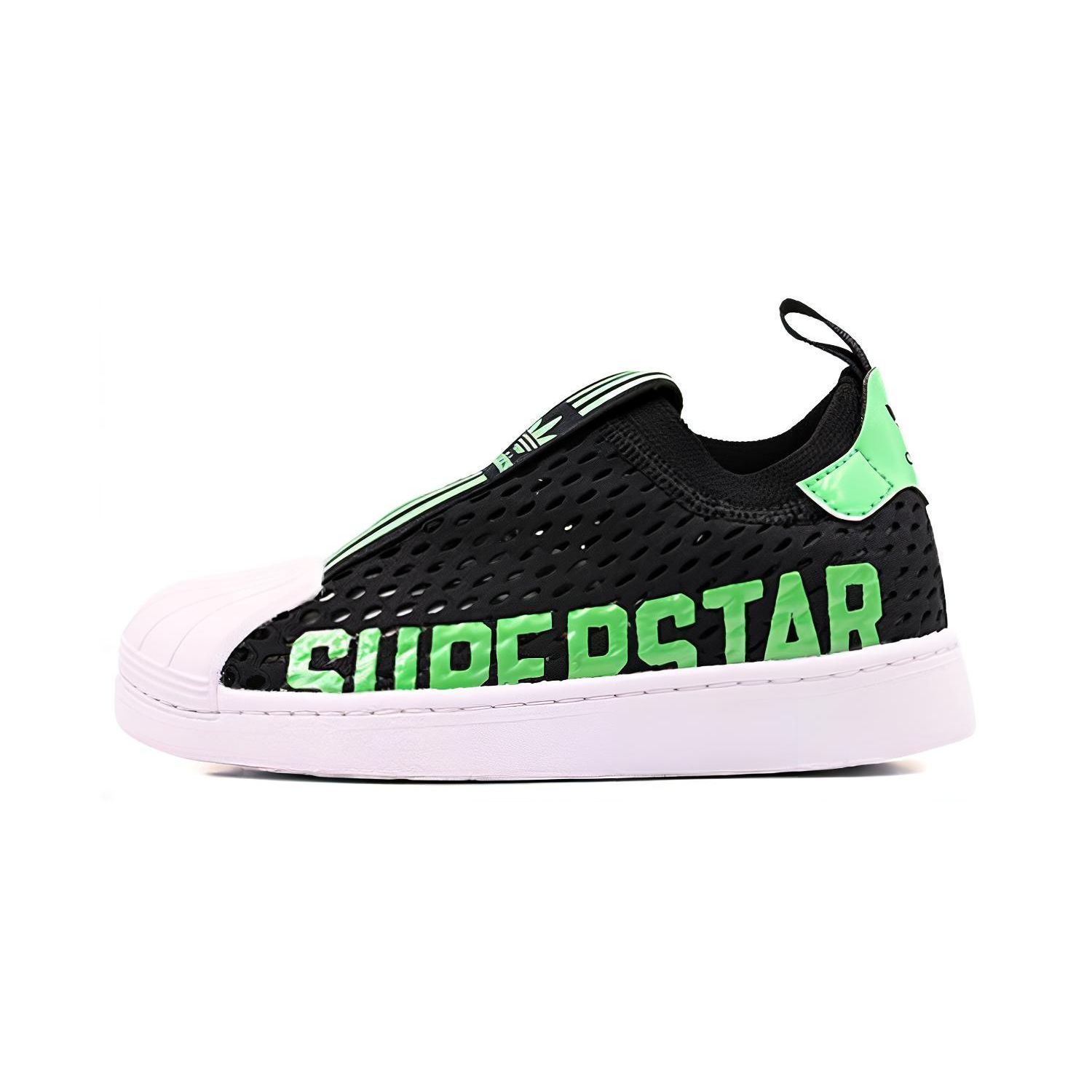 

Adidas Originals Superstar 360 2.0 Low Top Kids Skate Shoes Kids Sneakers Black Green HQ4057 29