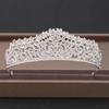 DIEZI Elegant Luxury Girls Crystal Bridal Tiara Crown Birthday Party New Fashion Bride Queen Headbands Hair Jewelry Accessories
