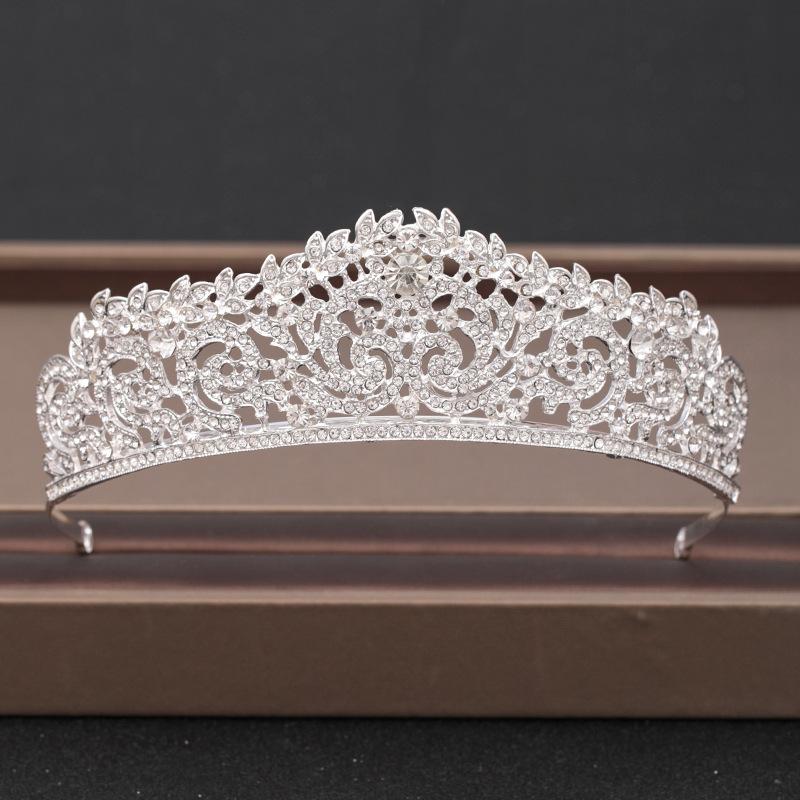 DIEZI Elegant Luxury Girls Crystal Bridal Tiara Crown Birthday Party New Fashion Bride Queen Headbands Hair Jewelry Accessories