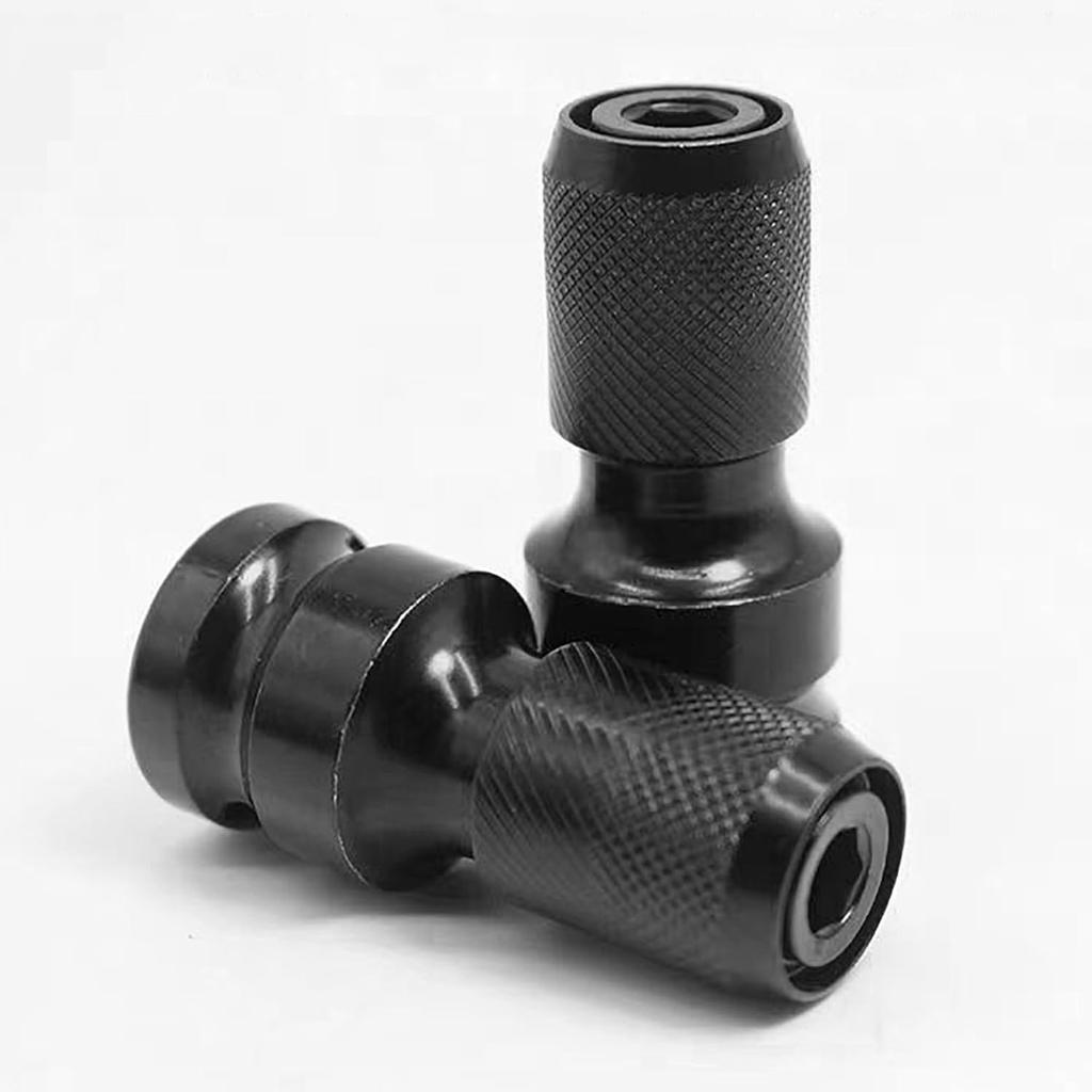 Telescopic Socket Adapter 1/2 To 1/4 Hex Female Socket Adapter for Electric Wrench Telescopic Drill Socket