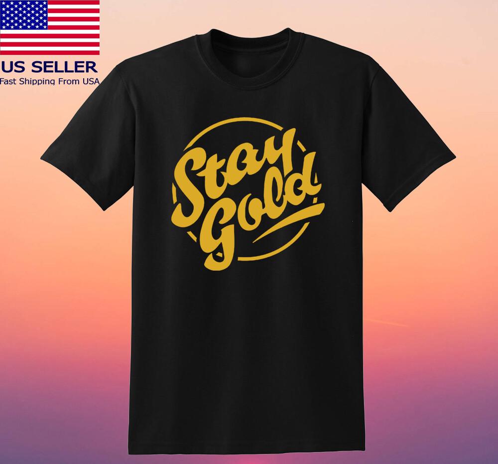 Stay Gold Graphic Black T-shirt