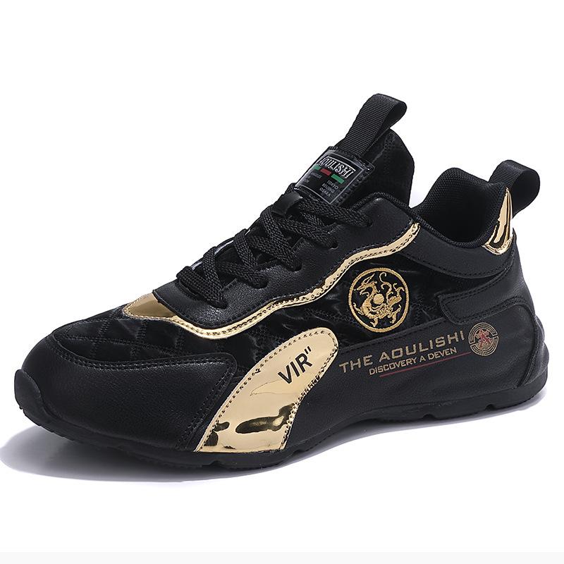 

Spring color matching outdoor platform shoes men s fashion low-top lace-up inner height-increasing sports shoes couple trend running shoes 44