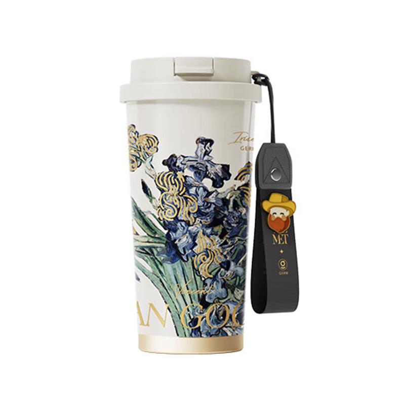 Germ Van Gogh Floral Series 316 Stainless Steel Insulated Coffee Mug