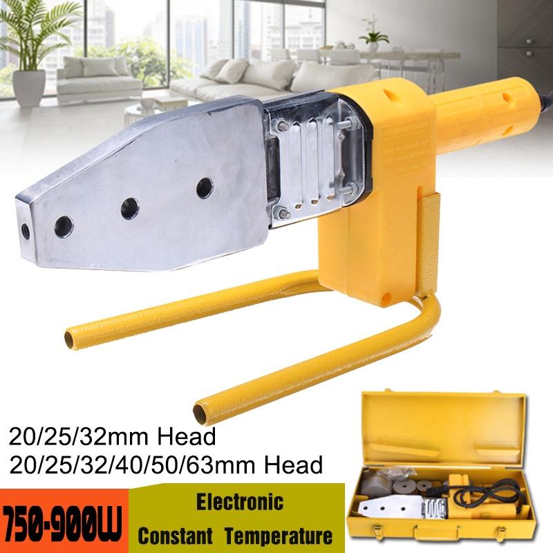 750-900W Tube Welding Machine PPR PE PP Pipe Welding Constant Temperature For Plastic Pipes With 20-63mm Welding Heads