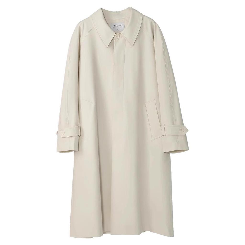 2025 Pre-Sale: Women's Off-White Long Loose Trench Coat for Spring