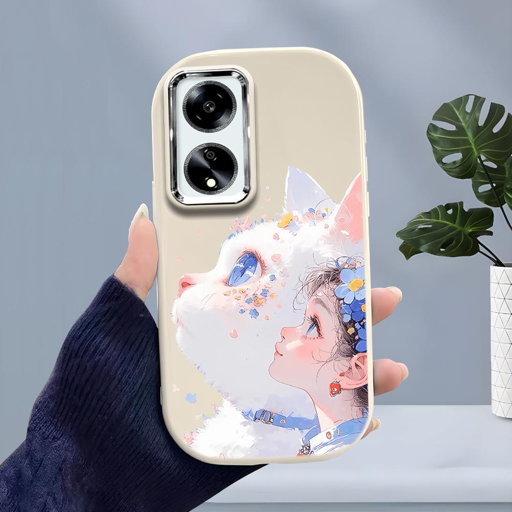 Jednobarevný stříbrný okraj čočky měkký tekutý silikon nárazuvzdorný obal na telefon pro iPhone Samsung Huawei Honor Xiaomi Redmi OPPO Realme Vivo Infinix Tecno