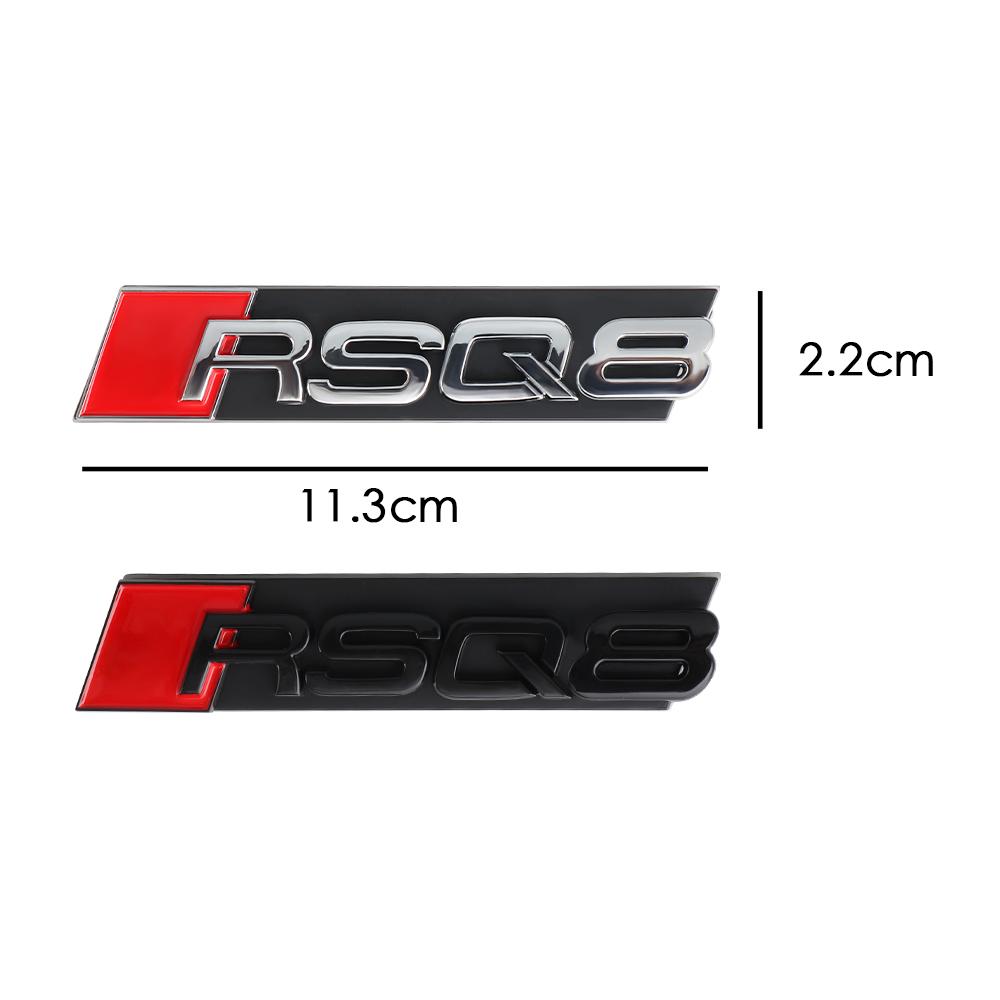 ABS Car Front Grille Hood Emblem Cover Badge Logo Decoration For 4HUEW RSQ8 RSQ3 RSQ5 RSQ7 Exterior Modification Auto Accessories