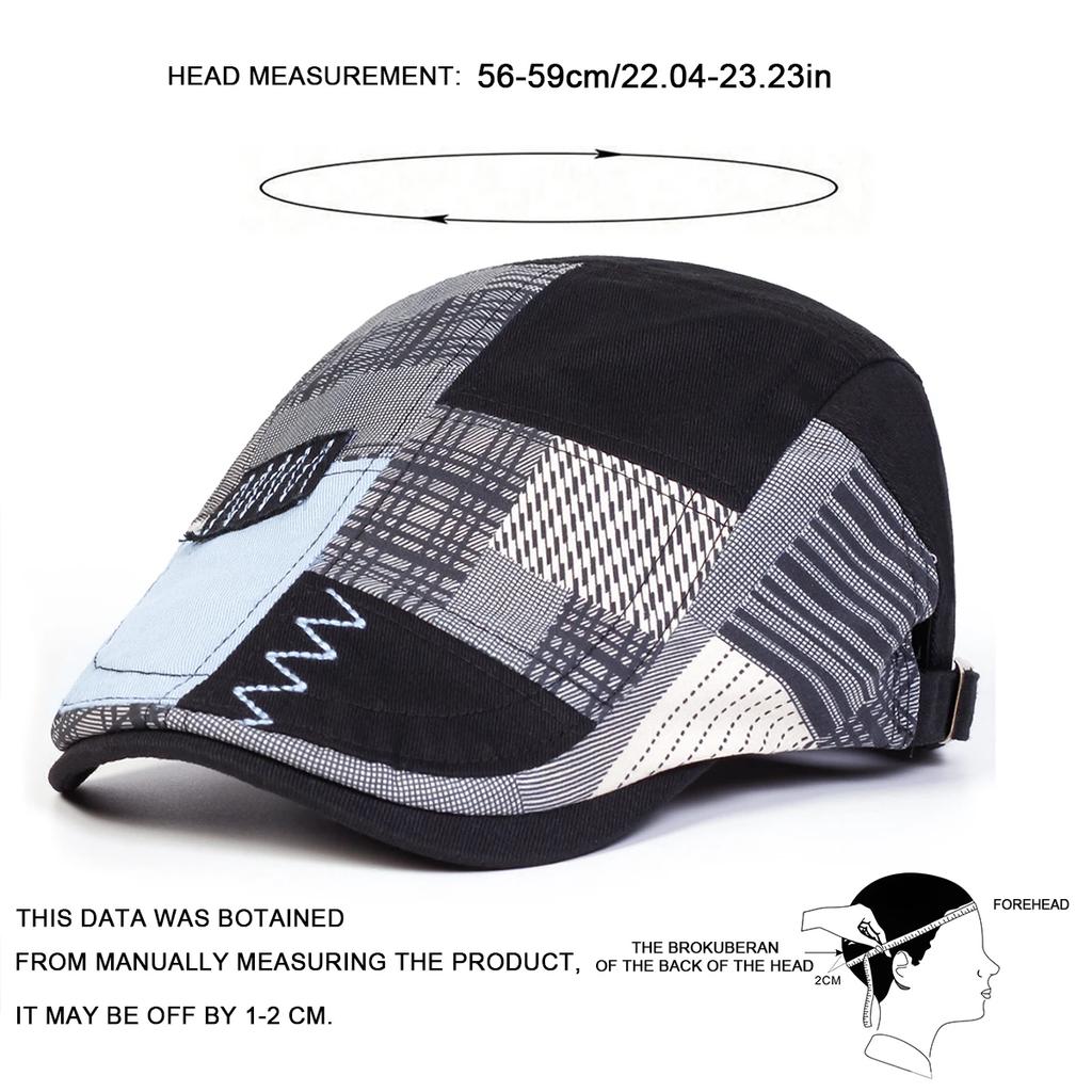 Newsboy Brand Latest Fresh Splicing Fabric Vibrant Color Multi Neutral Gender Women  Men For Caps British Painters Hats Spring Autumn Octagonal Cap