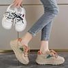 Fashion Spring sports versatile thick-sole women's shoes fashionable, breathable, comfortable and heightening casual shoes