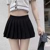 2024 Elastic Waistband Super Short Pleated Skirt, 32 cm Length, No Safety Pants