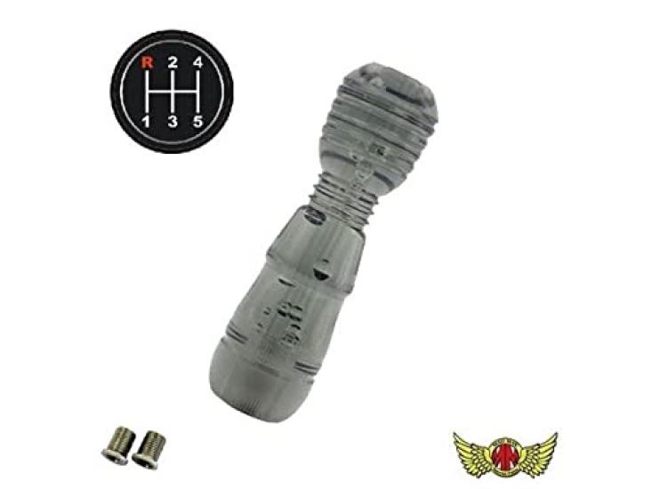 DENMA Shift with Conversion Smoke for Kei Hino Fuso Fuso NEW and Isuzu Ultra Low PM Knob, 150mm, Adapter, Finish, Isuzu, Mitsubishi, Trucks, Profia,