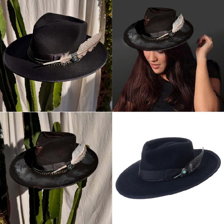 Gentleman Adult Hat Minimalists Breathable Hat Steams Punk Hat Autumn Winter for Social Gatherings