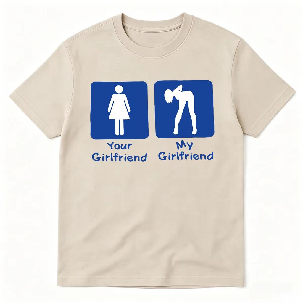 Funny Meme I Love My Girlfriend Unisex Tshirts Unisexs Unisex Clothing Fashion High Quality Oversized Unisex T Shirt Comfortable