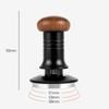 Portable 51/53/58MM Coffee Tamper Stainless Steel Base Wooden Handle DIY Coffee Tool Durable Barista Tool Coffee Shop