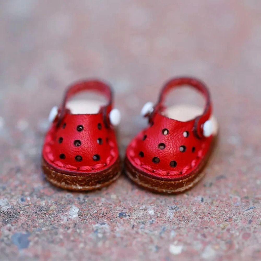 1Pair Dress Up Ob11 Handmade Shoes Sandal Sandals Holala Boots Casual Hole Doll Shoes  Girls