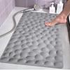 Long plastic shower room with suction cup non-slip floor mat bathroom waterproof floor mat bathtub massage mat