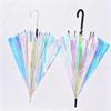 Eco-Friendly Transparent Laser Umbrella: Colorful, High-Value, Sun/Rain Protection, Long Handle, Custom Logo