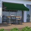 Manual Retractable Shop Door Face Sunshade Canopy No Drilling Required Balcony Curtain Hand Cranked Outdoor Shelter Tent