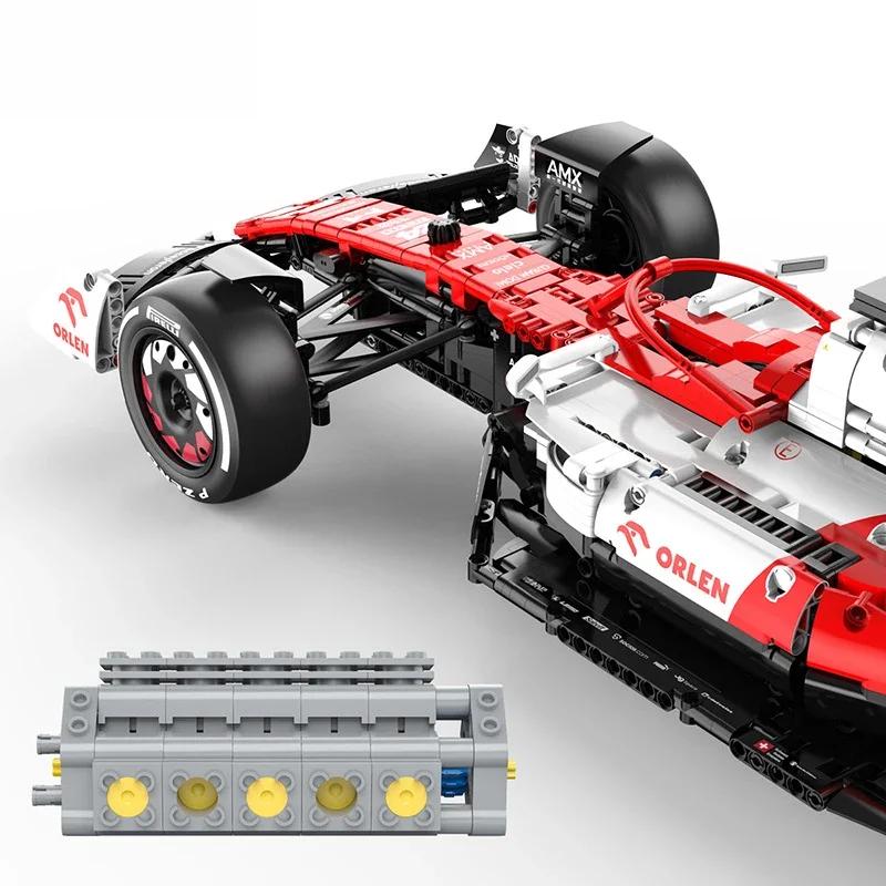 Technical 1:8  Italy F1 Racing Car RC Formula Racing C42 Building Blocks Vehicle Bricks Toys adult Birthday Gifts