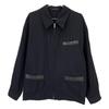 COMMEdesGARCONS HOMME 95AW HJ-040700 Navy Wool Cow Leather Pocket Zip Jacket Jacket M blackUsed