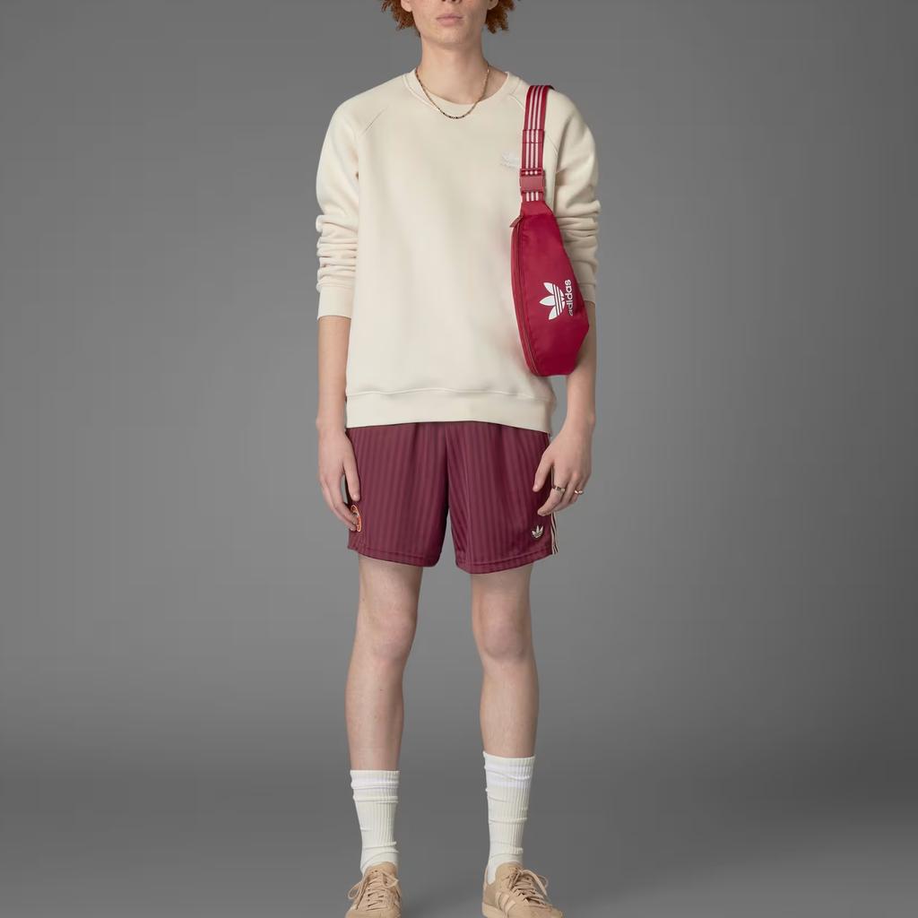 Adidas Originals Icons Bayern Terraces Loose Comfortable Lace-Up Sports Shorts Men shorts Shadow-Red JF0598