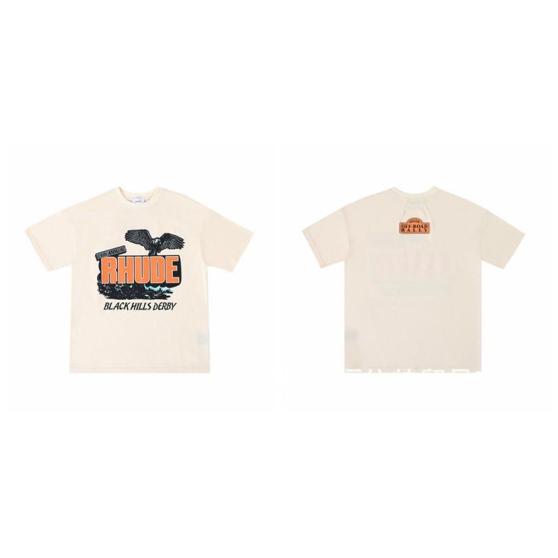 High Street Vintage T-Shirt Couples Loose Fit Crew Neck Short Sleeve Letter Print Casual Top