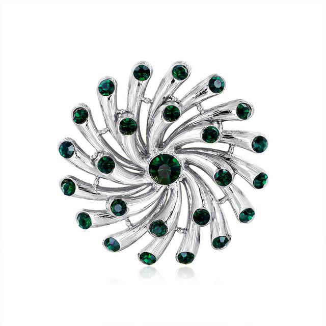 

Европейский и американский суд ретро креативная личность цветок корсаж изумруд горный хрусталь темперамент булавка