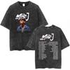 Rapper Milo J Tour T-Shirt Album Merch T-Shirt Herren Damen Mode Hip Hop Vintage Gewaschen Kurzarm T-Shirts Fan Geschenke