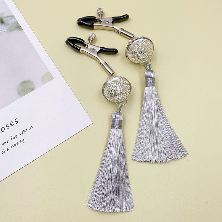 BDSM Flirting Tassel Bell SM Bondage Nipple Stimulation Clamp Sex Pleasure Adjustable Breasts Clip for Couples Sex Toys