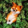 3D Dog Climbing Garden Statue Cute Fish Tank Figurine Garden Figurine  Garden