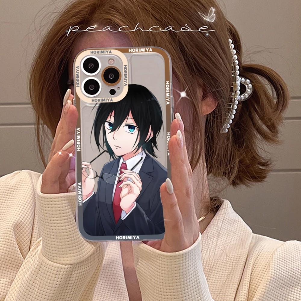 Anime Horimiya Phone Case For iPhone 15 11 12 13 14 Mini Pro Max XR X XS TPU Clear Case