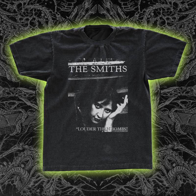Smiths Louder Than Bombs  Classic Tee New SpringSummer Arrivals Regular Fit Casual Unisex Women S
