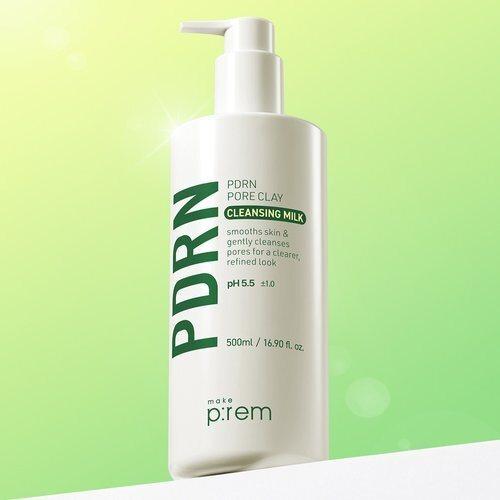 Makeprem PDRN Pore Clay Cleansing Milk 500ml + Inteca Cream 10ml + 5 Sachets_631342