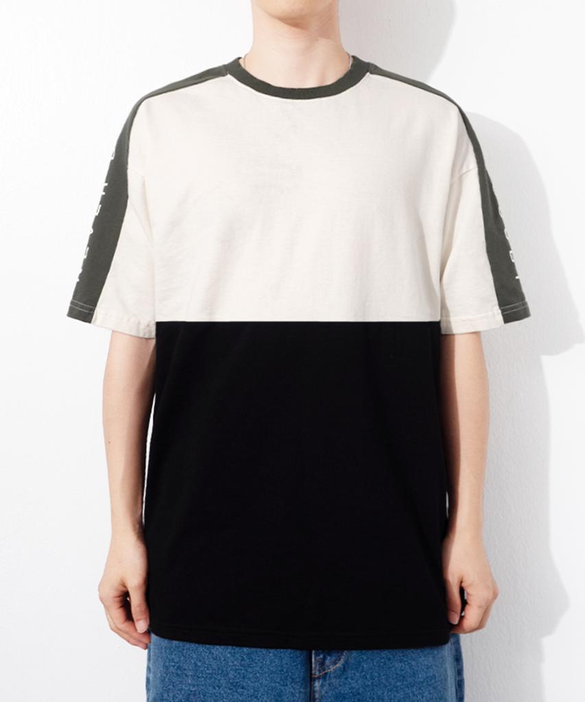 QT8 GARMENTS Oc Tricolor Tee (Khaki)