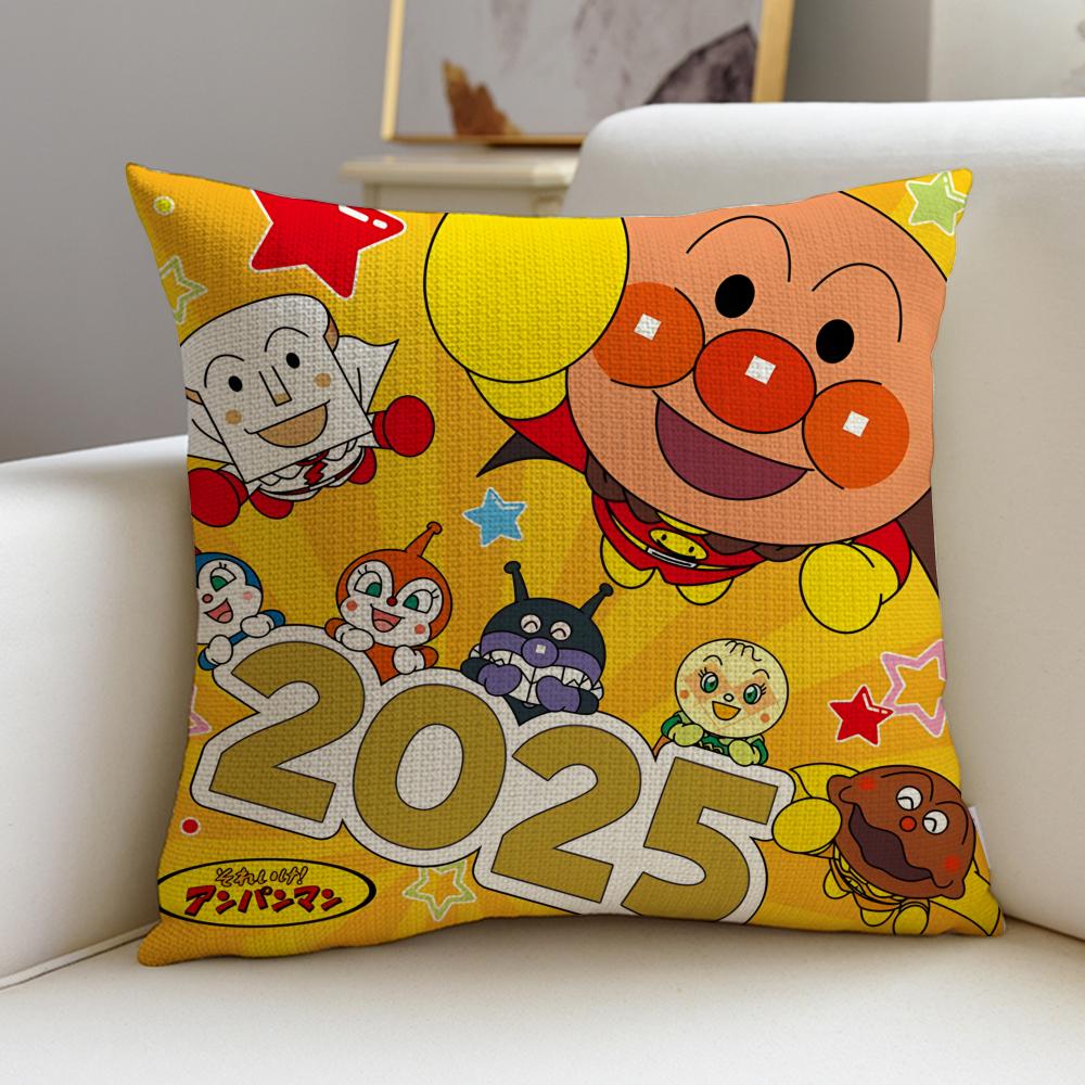 Brave AAnpanmanS Cushion Cover Breathable and skinfriendly linen pillowcase square removable and washable cushion