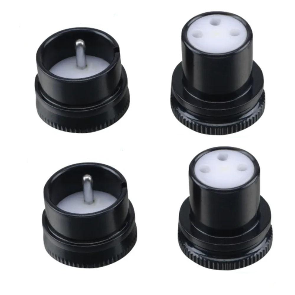 Copper Rhodium Plated XLR Shielding Dust Cap Balanced Male Female Protective Cover For HIFI Audio Amplifier Recording Studio