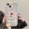 Pigment Rose iPhone 17 Pro/16 Pro Max/15/14/13 Transparent Phone Case for Girls