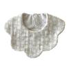 Kontex Charmy Style Imabari Towel Flower Soft Organic Baby Baby Shower Gift <58699-007> Bib, Bib, 100% Cotton, Gift, (Daisy (Gray))