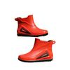 Mechanical wind and rain shoes men's summer waterproof and non-slip rain boots trendy medium tube thick-soled takeaway rider car wash